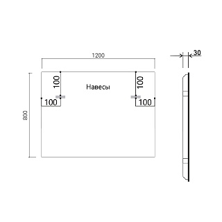  120 "Vincea LED VLM-3VN120 1200?800 c    