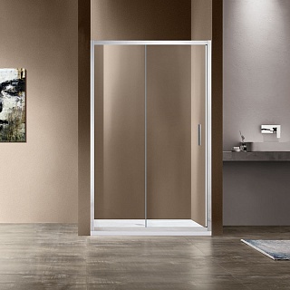 Дверь для душа VINCEA Garda 1,15 м раздвижная хром/прозрачное VDS-1G115CL