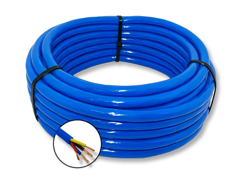 Кабель КВВ 4х1,5 (катушка 500м, синий, круглый) ГОСТ Беларусь