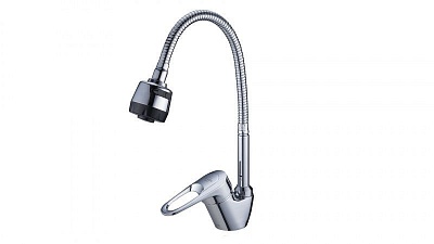 Смеситель д/кухни Solone (LOP4-B043)  бок. гибкий излив 