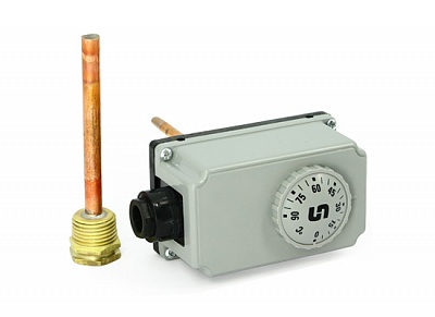 Термостат погружной, 0-90 C, гильза 100 мм, модель ТС2 Uni-Fitt 338I0910