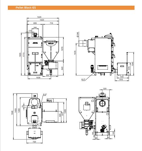 Котел пеллетный ZOTA Pellet Black 65кВт ВЫГОДА!