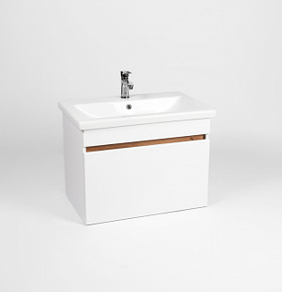 Комплект мебели 50 "Мальта-50" подвесная 1 ящик белый/дуб  VIANT (ум.Como-50)