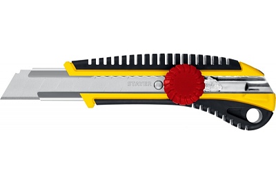 Нож STAYER "KS-18" с винтовым фиксатором. лезв.18мм (09161_z01)