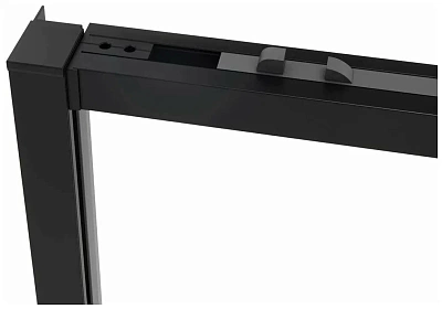 Дверь для душа VINCEA Slim Soft 1,3 м черный/прозрачное 6мм Easy Clean VDS-1SS130CLB