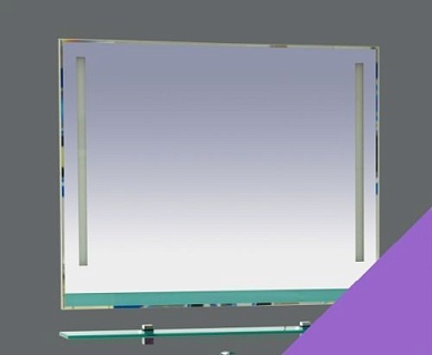 Зеркало 75 "Джулия-75" с полочкой сиреневое MISTY  АКЦИЯ!!!