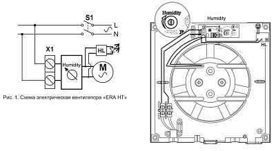 Вентилятор ERA 6С ET D150 с обратным клапаном,электронным таймером(16)