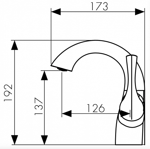 Смес д/раковины Kaiser Comba ф35 (48011-1)