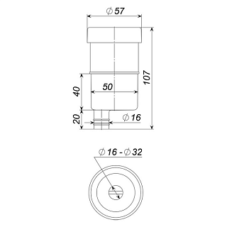 Сифон для кондиционеров и водонагревателей в канализацию ТП-35 (НОВИНКА !!!)