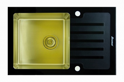 Кухонная мойка Seaman Eco Glass SMG-780B Gold (PVD)
