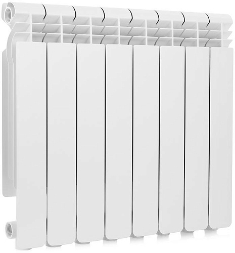 Радиатор бимет. Rommer Optima BM500 8 секций (RAL9016)