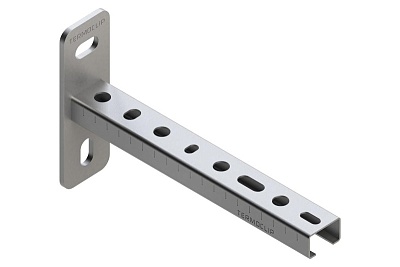 Консоль монтажая TCA 28*18*1,2  300мм (20/10шт/кор) (09104002)