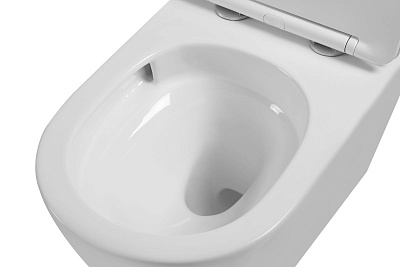 Унитаз подвесной безободковый Vincea "Globo" TORNADO белый сиденье slim м/л  VT1-14T ВЫГОДА!!