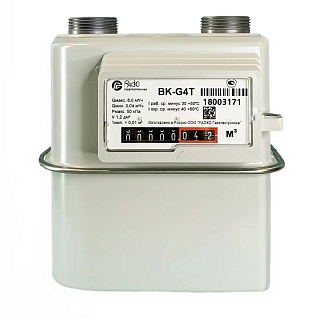 Счетчик газа мех. РАСКО ВК-G4Т (G11/4) (110мм) ЛЕВЫЙ