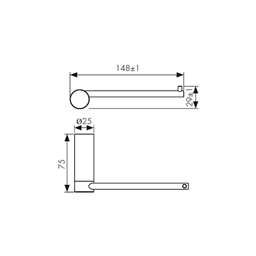 Держатель туалетной бумаги KH-3201 Vita KAISER хром (нерж)