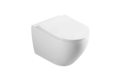 Унитаз подвесной безободковый Vincea "Esse" белый .сиденье slim м/л  VT1-211 ВЫГОДА!!