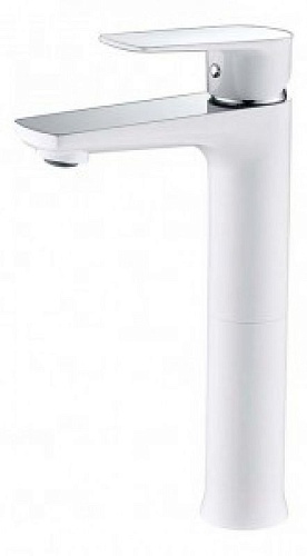 Смес д/раковины Kaiser Atrio ф35 белый хром (60033)