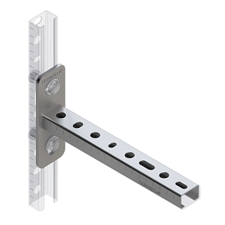 Консоль монтажая TCA 28*18*1,2  200мм (30/10шт/кор) (09104001)