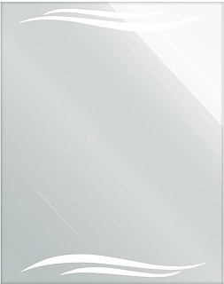 Зеркало (Санакс) 535*680 "Прямоугольник"  с матированным рисунком 45616