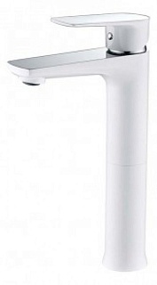 Смес д/раковины Kaiser Atrio ф35 белый хром (60033)