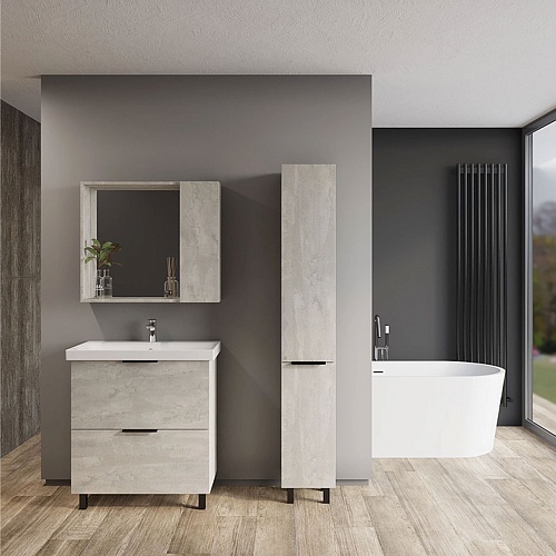 Пенал напольный "Берлин" 30 см универсальный цемент VIANT