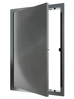 Сантехнические люки L2030N GRAY с магн. замком 200х300 (222х332) с фланцем (24)