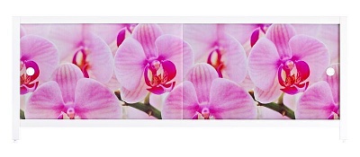 Экран д/ванны АРТ 1,68м (алюминий.) Орхидея №3 (МетаКам)