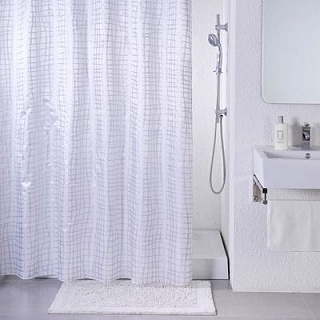 Штора для ванной комнаты, IDDIS, 200*180 см, полиэстер, Silver Gauze,341P20RI11