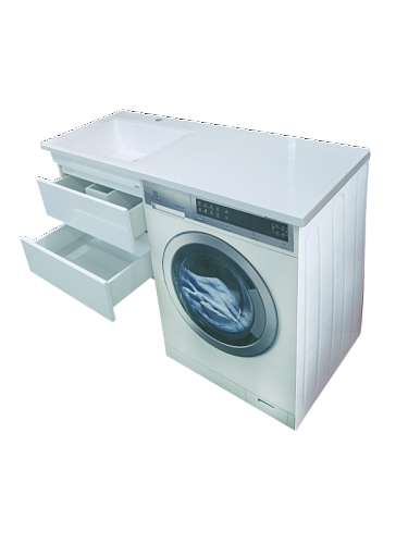 Комплект мебели 55 "Фостер,55" под стир. машинку подвесная 2 ящ. левая MISTY (ум.Гавана,120)