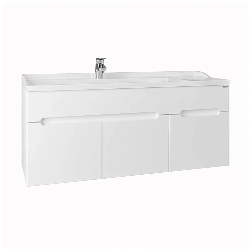 Комплект мебели 120 "Лондон-120" белая 1 яшик, 2 двери подвесная СанТа  (ум.Сириус-120)