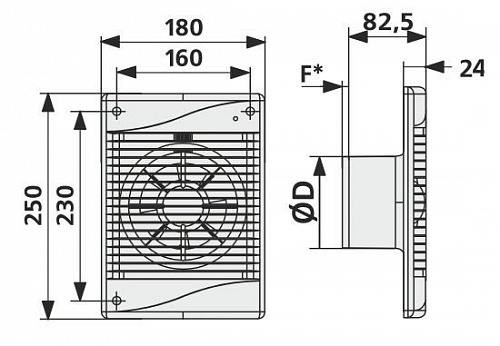 Вентилятор STANDART 5 Ду125 (180ммх250мм) (12)