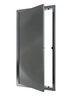 Сантехнические люки L2040N GRAY с магн. замком 200х400 (223х423) с фланцем (20)