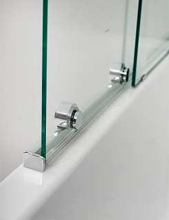 Шторка д/ванны Cezares STREAM-VFS-11-90/150-C-Cr стекло прозрачное