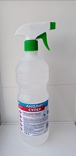 Средство с антибакт. и антисепт. эффектом (для рук) Анолит  СУПЕР с пульверизатором 1 литр бутылка