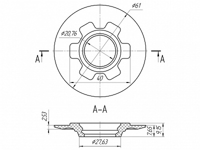 Прокладка клапан для арматуры сливной Ани пласт М 015 (250)