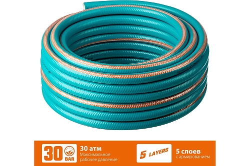 Шланг полив. Grinda EXPERT 5-х слойн., 30атм, армир. PROLine 3/4" - 25 м /бухта (429007-3/4-25)
