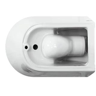 Унитаз подвесной  "ART" безободковый, сиденье мультилифт(Самара) 