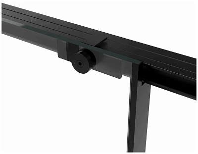 Дверь для душа VINCEA Slim Soft 1,3 м черный/прозрачное 6мм Easy Clean VDS-1SS130CLB