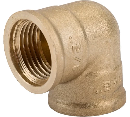 Уголок 1/2" ш/ш латунь никель LD (65)