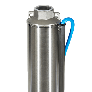 Насос скваж 3,5" ASP4E-80-90, G1 1/4"вн.р., Qmax=130л/мин, Hmax=98м, 1х220В, P1=2.14кВт, кабель 15м (3789) Aquario