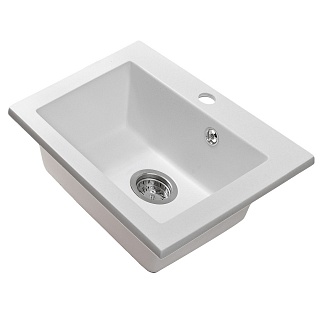 Мойка гранит FOSTO NOVA 48-44 (белый) без сифона 