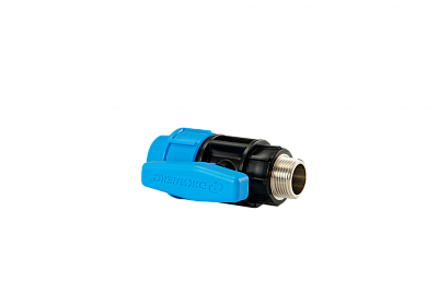 Кран шаровой 32*1" нар.рез. латунной ПРО Джилекс